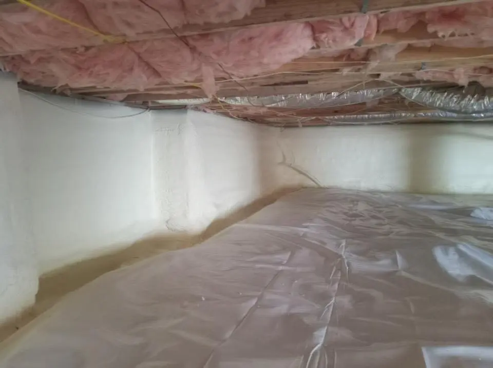 Crawl space encapsulation with closed-cell spray foam for Roof Maintenance in Sweetwater